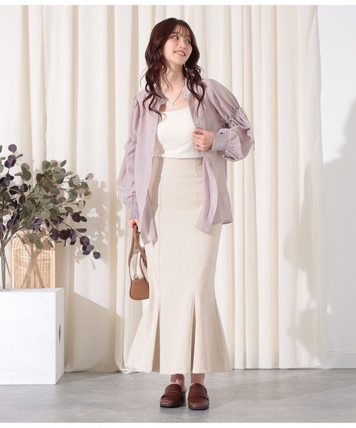 CHILLE(チル)の「カップ付きジャガードキャミソール(キャミソール・レディース・ブラック/オリーブ/アイボリー・FREE)」の7枚目の写真