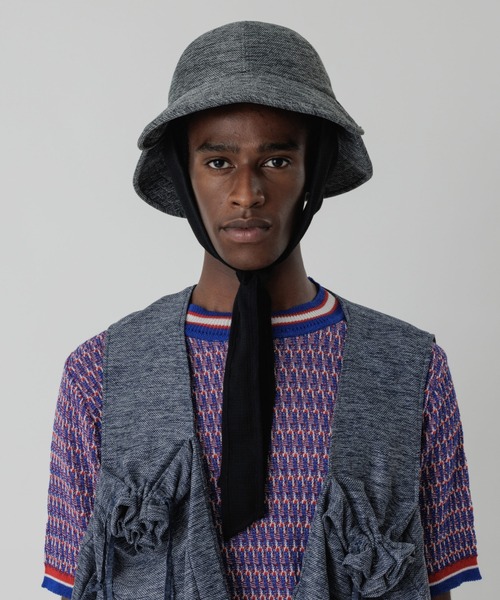 SASQUATCHfabrix.（サスクワァッチファブリックス）の「DOBULE BRIM EAR MUFF HAT（ハット・メンズ・ネイビー/スミクロ・M/L）」の7枚目の写真