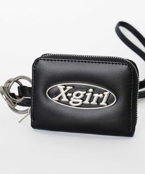 X-girl（エックスガール）の「OVAL LOGO COIN & CARD CASE（コインケース・レディース・ブラック/レッド/グリーン・ONE SIZE）」の11枚目の写真