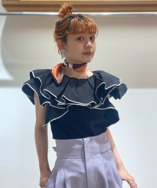 FURFUR（ファーファー）の「ラッフルデザインカットトップス（T
