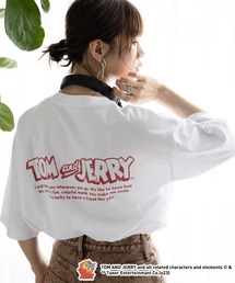 TOM&JERRY トムとジェリーバックプリントTシャツ