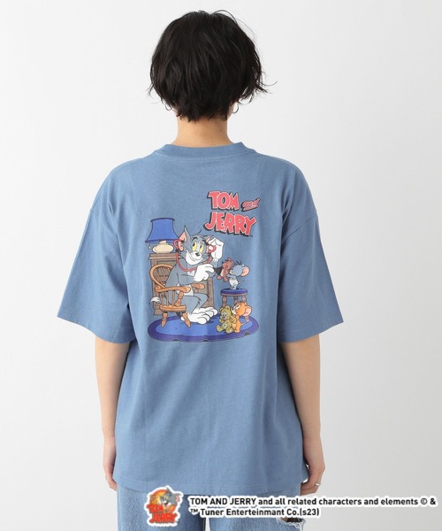 セール】TOM&JERRY トムとジェリーバックプリントTシャツ（T