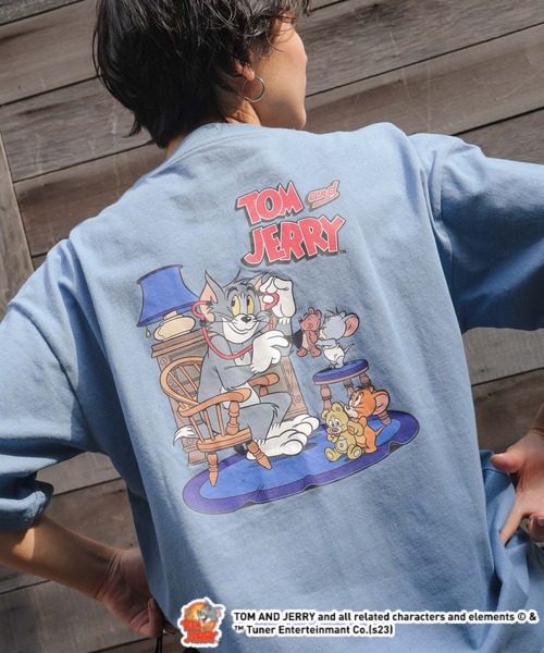セール】TOM&JERRY トムとジェリーバックプリントTシャツ（T