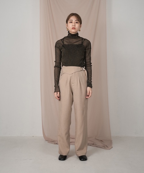 Amiur(エミレ)の「nuance belt straight pants(その他パンツ・レディース・ベージュ/クリーム/オレンジ系・S/M)」の20枚目の写真