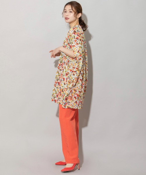 Munich(ミューニック)の「80sプリントコットンクレープギャザーチュニックブラウス(シャツ/ブラウス・レディース・ブラック/レッド/ブルー/グリーン・FREE)」の19枚目の写真