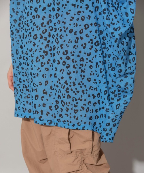 Munich(ミューニック)の「80sプリントコットンクレープギャザーチュニックブラウス(シャツ/ブラウス・レディース・ブラック/レッド/ブルー/グリーン・FREE)」の12枚目の写真