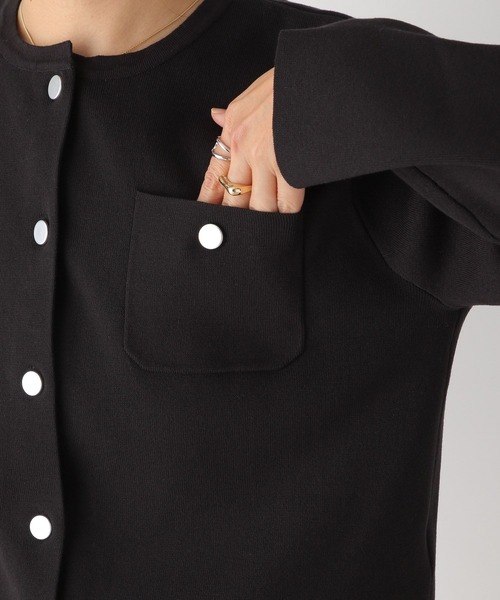 LEPSIM（レプシィム）の「14ゲージクルーショートカーディガン　192182（カーディガン/ボレロ・レディース・アイボリー/グリーン/ブラック・MEDIUM/LARGE）」の14枚目の写真