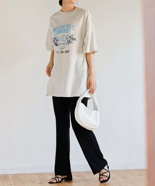 ANAP(アナップ)の「ピグメントオーバーサイズTシャツ(Tシャツ/カットソー・レディース・ブラウン/ライトグレー/スミクロ・FREE)」の17枚目の写真