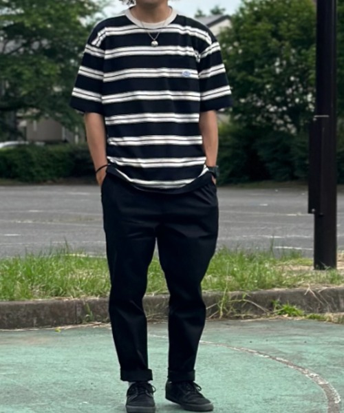 Dickies(ディッキーズ)の「Dickies ディッキーズ 別注 ツイルストレッチカラーイージーパンツ(チノパンツ・メンズ・ホワイト/ライトブルー/グリーン/ストライプ/ワンウォッシュ/ブラック/ベージュ/パープル/オレンジ/イエロー・M/L/XL)」の15枚目の写真