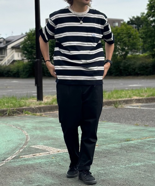 Dickies(ディッキーズ)の「Dickies ディッキーズ 別注 ツイルストレッチカラーイージーパンツ(チノパンツ・メンズ・ホワイト/ライトブルー/グリーン/ストライプ/ワンウォッシュ/ブラック/ベージュ/パープル/オレンジ/イエロー・M/L/XL)」の16枚目の写真