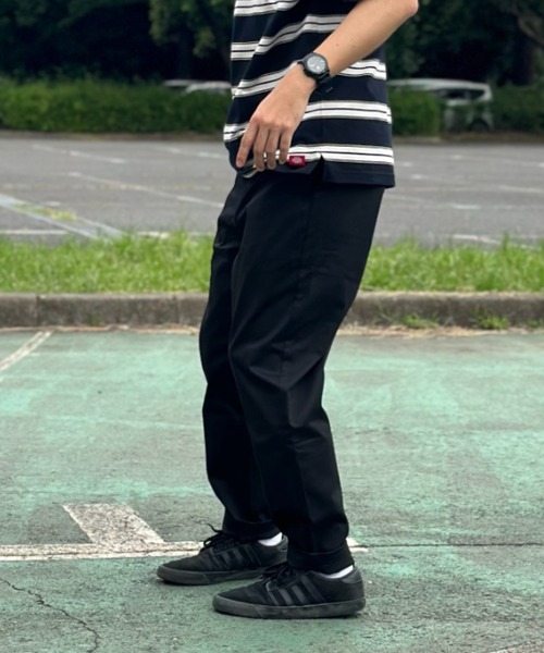 Dickies(ディッキーズ)の「Dickies ディッキーズ 別注 ツイルストレッチカラーイージーパンツ(チノパンツ・メンズ・ホワイト/ライトブルー/グリーン/ストライプ/ワンウォッシュ/ブラック/ベージュ/パープル/オレンジ/イエロー・M/L/XL)」の17枚目の写真