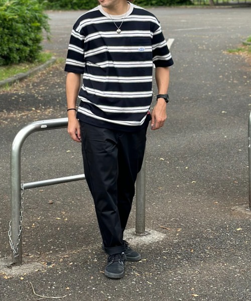 Dickies(ディッキーズ)の「Dickies ディッキーズ 別注 ツイルストレッチカラーイージーパンツ(チノパンツ・メンズ・ホワイト/ライトブルー/グリーン/ストライプ/ワンウォッシュ/ブラック/ベージュ/パープル/オレンジ/イエロー・M/L/XL)」の19枚目の写真