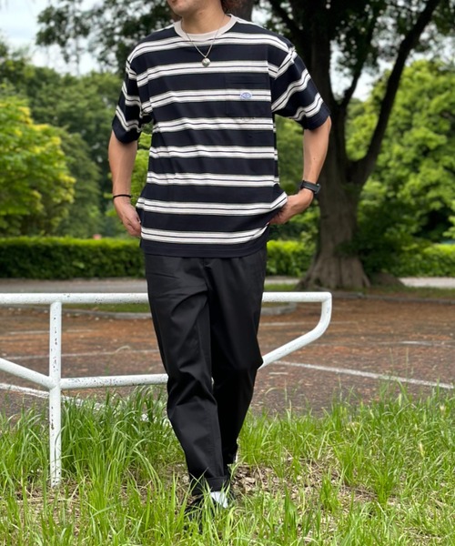 Dickies(ディッキーズ)の「Dickies ディッキーズ 別注 ツイルストレッチカラーイージーパンツ(チノパンツ・メンズ・ホワイト/ライトブルー/グリーン/ストライプ/ワンウォッシュ/ブラック/ベージュ/パープル/オレンジ/イエロー・M/L/XL)」の20枚目の写真