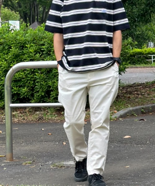 Dickies(ディッキーズ)の「Dickies ディッキーズ 別注 ツイルストレッチカラーイージーパンツ(チノパンツ・メンズ・ホワイト/ライトブルー/グリーン/ストライプ/ワンウォッシュ/ブラック/ベージュ/パープル/オレンジ/イエロー・M/L/XL)」の12枚目の写真