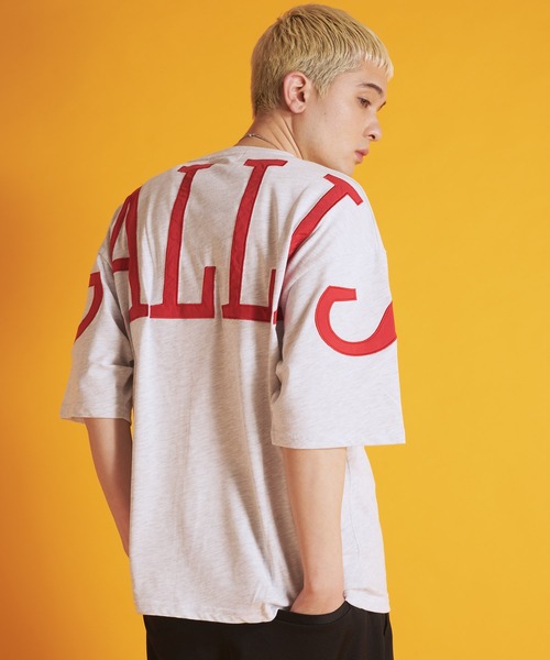 GALLIS ADDICTION(ガリスアディクション)の「GA SATIN-APPLIQUE TEE(Tシャツ/カットソー・メンズ・ホワイト/ブラック/オートミール・M/L)」の1枚目の写真