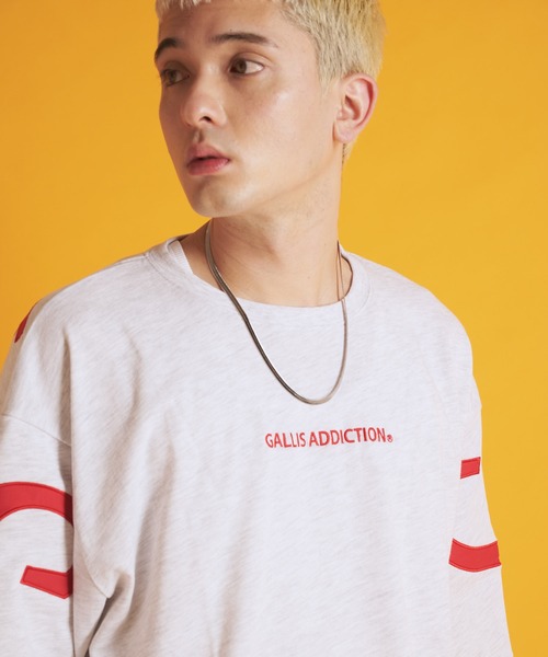 GALLIS ADDICTION(ガリスアディクション)の「GA SATIN-APPLIQUE TEE(Tシャツ/カットソー・メンズ・ホワイト/ブラック/オートミール・M/L)」の11枚目の写真