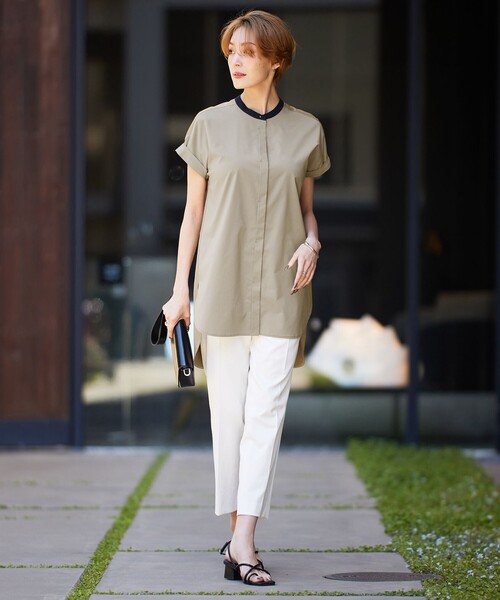 【セール】【洗える】 タイプライタージャージーコンビ カットソー（Tシャツ/カットソー）｜ICB（アイシービー）