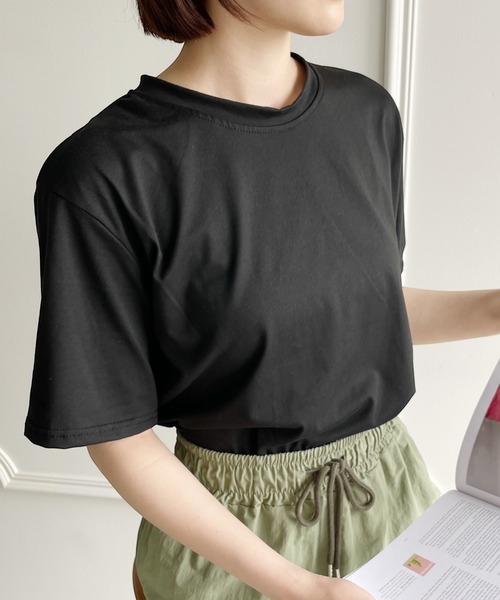 United store(ユナイテッドストア)の「クルーネックT(半袖)(Tシャツ/カットソー・レディース・ブラウン/グレー/ブラック/ホワイト・FREE)」の11枚目の写真
