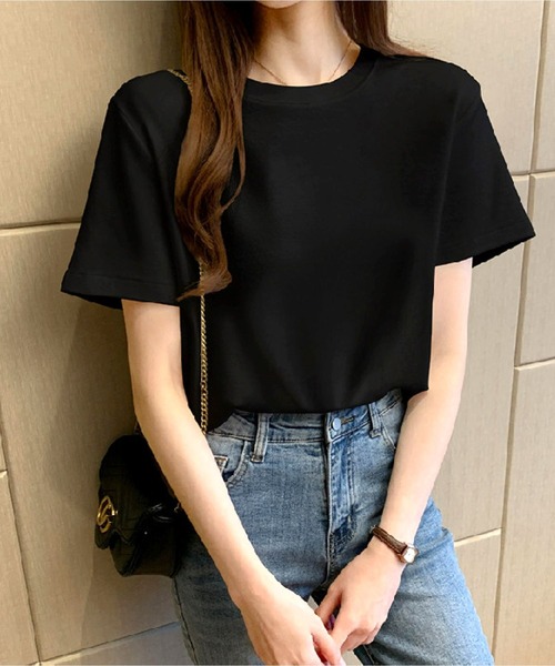 United store(ユナイテッドストア)の「クルーネックT(半袖)(Tシャツ/カットソー・レディース・ブラウン/グレー/ブラック/ホワイト・FREE)」の14枚目の写真
