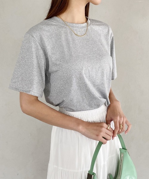 United store(ユナイテッドストア)の「クルーネックT(半袖)(Tシャツ/カットソー・レディース・ブラウン/グレー/ブラック/ホワイト・FREE)」の18枚目の写真