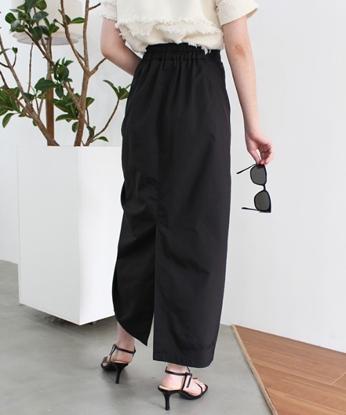 MODE ROBE（モードローブ）の「ドロストデザインスカート（スカート・レディース・アイボリー/カーキ/ブラック・FREE）」の6枚目の写真