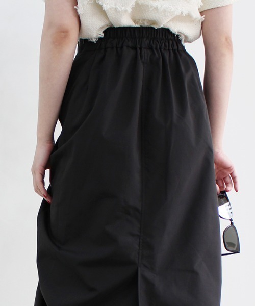 MODE ROBE（モードローブ）の「ドロストデザインスカート（スカート・レディース・アイボリー/カーキ/ブラック・FREE）」の10枚目の写真