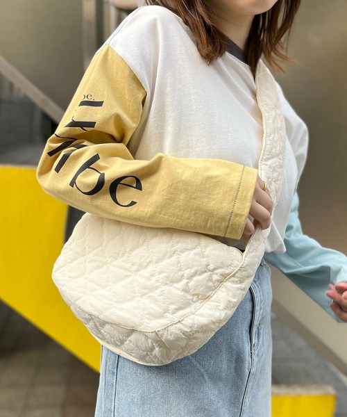 mi via loca（ミヴィアロカ）の「ドローコードキルティングバッグ（ショルダーバッグ・レディース・アイボリー/カーキ/ブラック・FREE）」の17枚目の写真