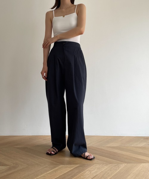 CANAL JEAN(キャナルジーン)の「El mar(エルマール) パット付きリブキャミソール(キャミソール・レディース・ホワイト/ブラック/グレー・ONE SIZE)」の8枚目の写真