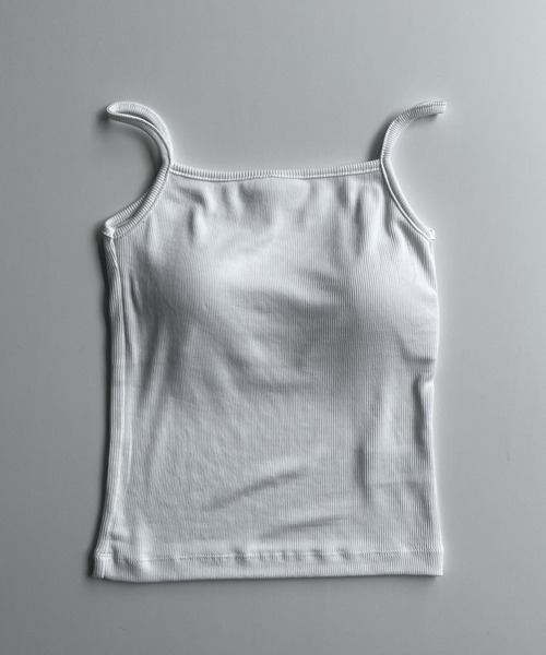 CANAL JEAN(キャナルジーン)の「El mar(エルマール) パット付きリブキャミソール(キャミソール・レディース・ホワイト/ブラック/グレー・ONE SIZE)」の13枚目の写真