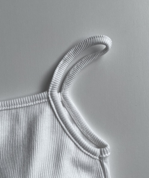 CANAL JEAN(キャナルジーン)の「El mar(エルマール) パット付きリブキャミソール(キャミソール・レディース・ホワイト/ブラック/グレー・ONE SIZE)」の9枚目の写真