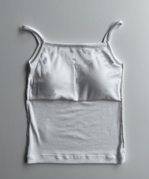 CANAL JEAN(キャナルジーン)の「El mar(エルマール) パット付きリブキャミソール(キャミソール・レディース・ホワイト/ブラック/グレー・ONE SIZE)」の15枚目の写真