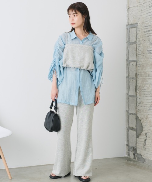 Kastane(カスタネ)の「【SET UP対応】リバーシブルカットフレアパンツ(その他パンツ・レディース・ピンク/ブルー/アイボリー・FREE)」の6枚目の写真