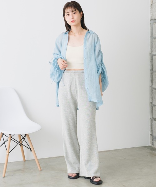 Kastane(カスタネ)の「【SET UP対応】リバーシブルカットフレアパンツ(その他パンツ・レディース・ピンク/ブルー/アイボリー・FREE)」の7枚目の写真