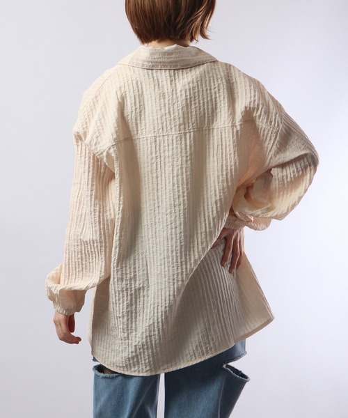 &soiree(アンドソワレ)の「&soiree リネンコットンオーバーシャツ(シャツ/ブラウス・レディース・グリーン/ピンク/ホワイト・F)」の18枚目の写真