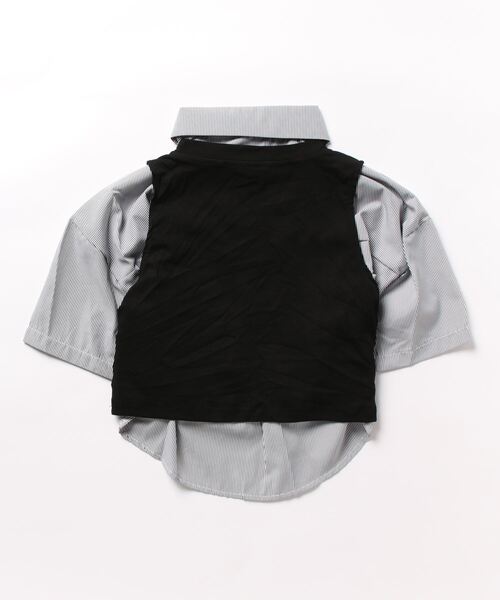 SpRay（スプレイ）の「レイヤードシャツ（シャツ/ブラウス・レディース・ブラック/ブルー/ベージュ・FREE）」の4枚目の写真