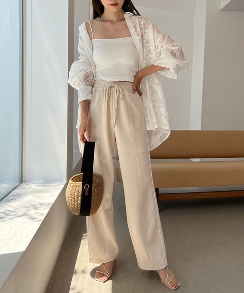 one after another NICE CLAUP（ワンアフターアナザーナイスクラップ）の「バックリボンシアーシャツ（シャツ/ブラウス・レディース・オフホワイト/アイボリー/イエロー/モカ・FREE）」の16枚目の写真