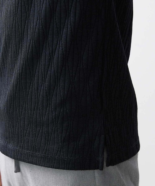 MICHEL KLEIN HOMME (ミッシェルクランオム)の「《日本製》オリジナルボタニカル柄ポロシャツ(Tシャツ/カットソー・メンズ・ブルー/カーキ/ホワイト/ダークグレー・MEDIUM/LARGE/X-LARGE)」の8枚目の写真