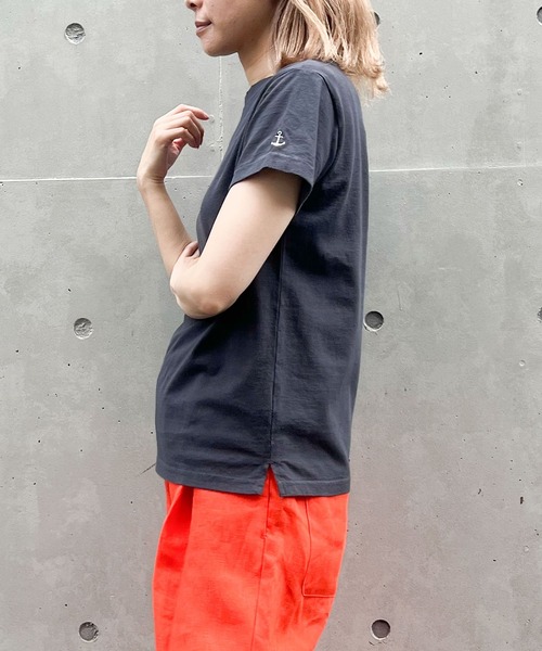 LA MARINE FRANCAISE(マリン フランセーズ)の「【Limhome】別注半袖カットソー(Tシャツ/カットソー・レディース・キャメル/ラベンダー/チャコールグレー/ホワイト/グリーン・0/1)」の13枚目の写真
