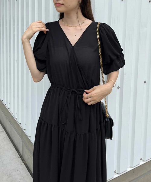 カシュクールワンピース（ワンピース）｜one after another NICE CLAUP