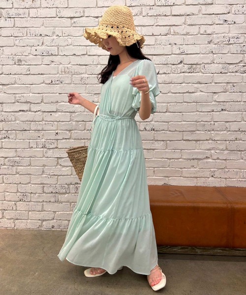 カシュクールワンピース（ワンピース）｜one after another NICE CLAUP