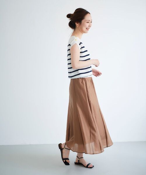 le.coeur blanc（ルクールブラン）の「ショルダーボタンフレンチニット（ニット/セーター・レディース・ブラック/グリーン/ホワイト系その他・38）」の7枚目の写真