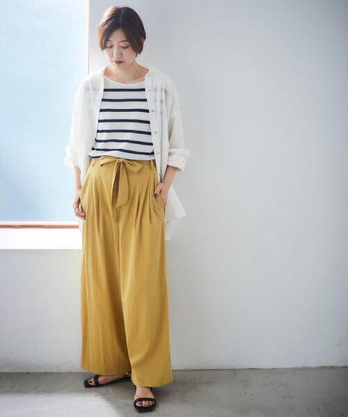 le.coeur blanc（ルクールブラン）の「ショルダーボタンフレンチニット（ニット/セーター・レディース・ブラック/グリーン/ホワイト系その他・38）」の9枚目の写真