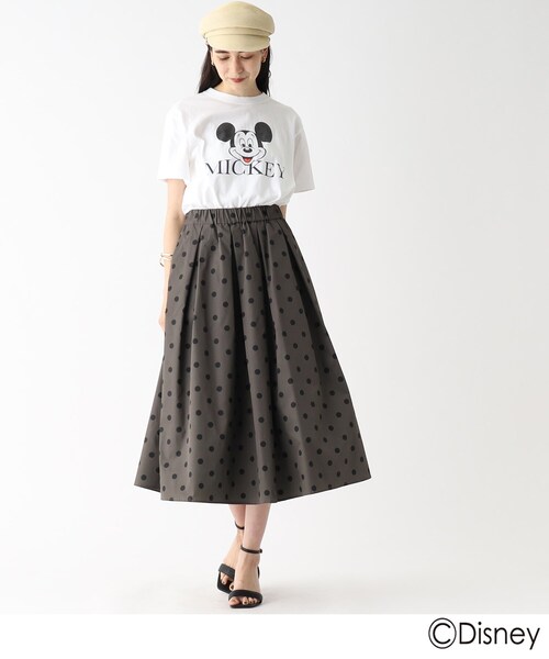 GOOD ROCK SPEED(グッドロックスピード)の「◆【GOOD ROCK SPEED/グット ロック スピード別注】ミッキーマウス/Tシャツ(Tシャツ/カットソー・レディース・ネイビー/ワインレッド/ホワイト系・99)」の9枚目の写真