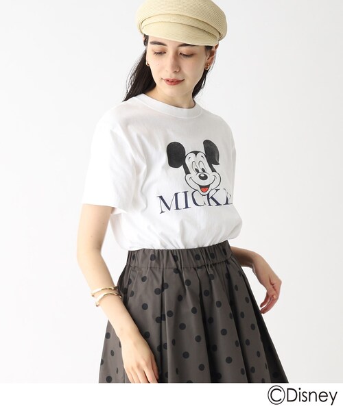 GOOD ROCK SPEED(グッドロックスピード)の「◆【GOOD ROCK SPEED/グット ロック スピード別注】ミッキーマウス/Tシャツ(Tシャツ/カットソー・レディース・ネイビー/ワインレッド/ホワイト系・99)」の22枚目の写真
