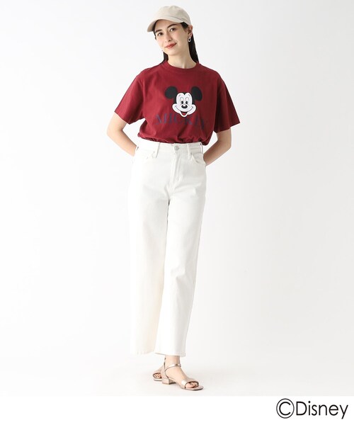 GOOD ROCK SPEED(グッドロックスピード)の「◆【GOOD ROCK SPEED/グット ロック スピード別注】ミッキーマウス/Tシャツ(Tシャツ/カットソー・レディース・ネイビー/ワインレッド/ホワイト系・99)」の10枚目の写真