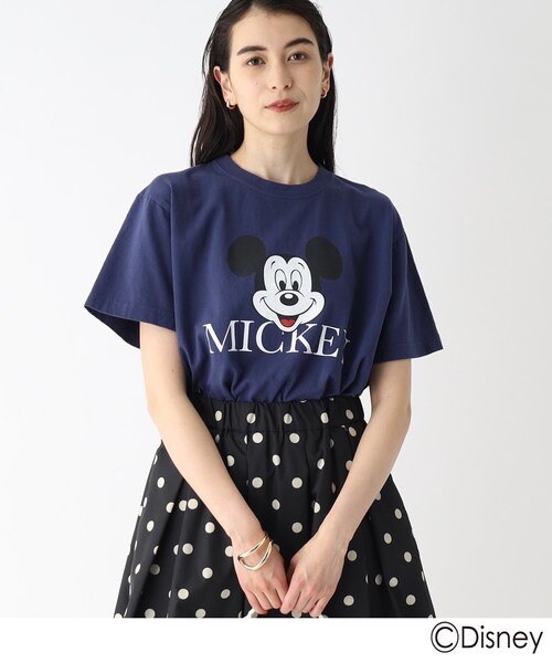 GOOD ROCK SPEED(グッドロックスピード)の「◆【GOOD ROCK SPEED/グット ロック スピード別注】ミッキーマウス/Tシャツ(Tシャツ/カットソー・レディース・ネイビー/ワインレッド/ホワイト系・99)」の20枚目の写真