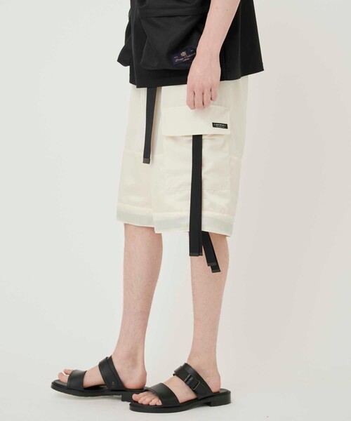 UNITED TOKYO(ユナイテッドトウキョウ)の「LIMONTA×TWIST WOOL カーゴショーツ(その他パンツ・メンズ・ブラック/ホワイト・1/2)」の8枚目の写真