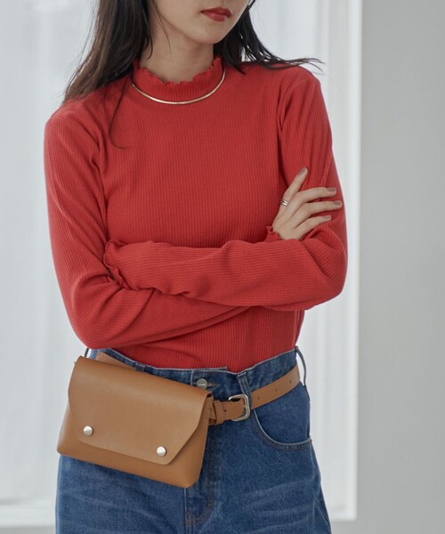 coen（コーエン）の「2WAYベルトバッグ（ボディバッグ/ウエストポーチ・レディース・ブラック/ブラウン・FREE）」の5枚目の写真