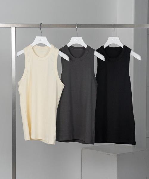 Amiur（エミレ）の「american sleeve tops（タンクトップ・レディース・ブラック/チャコールグレー/クリーム・FREE）」の12枚目の写真