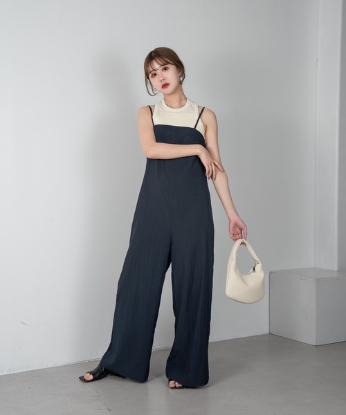 Amiur（エミレ）の「american sleeve tops（タンクトップ・レディース・ブラック/チャコールグレー/クリーム・FREE）」の4枚目の写真